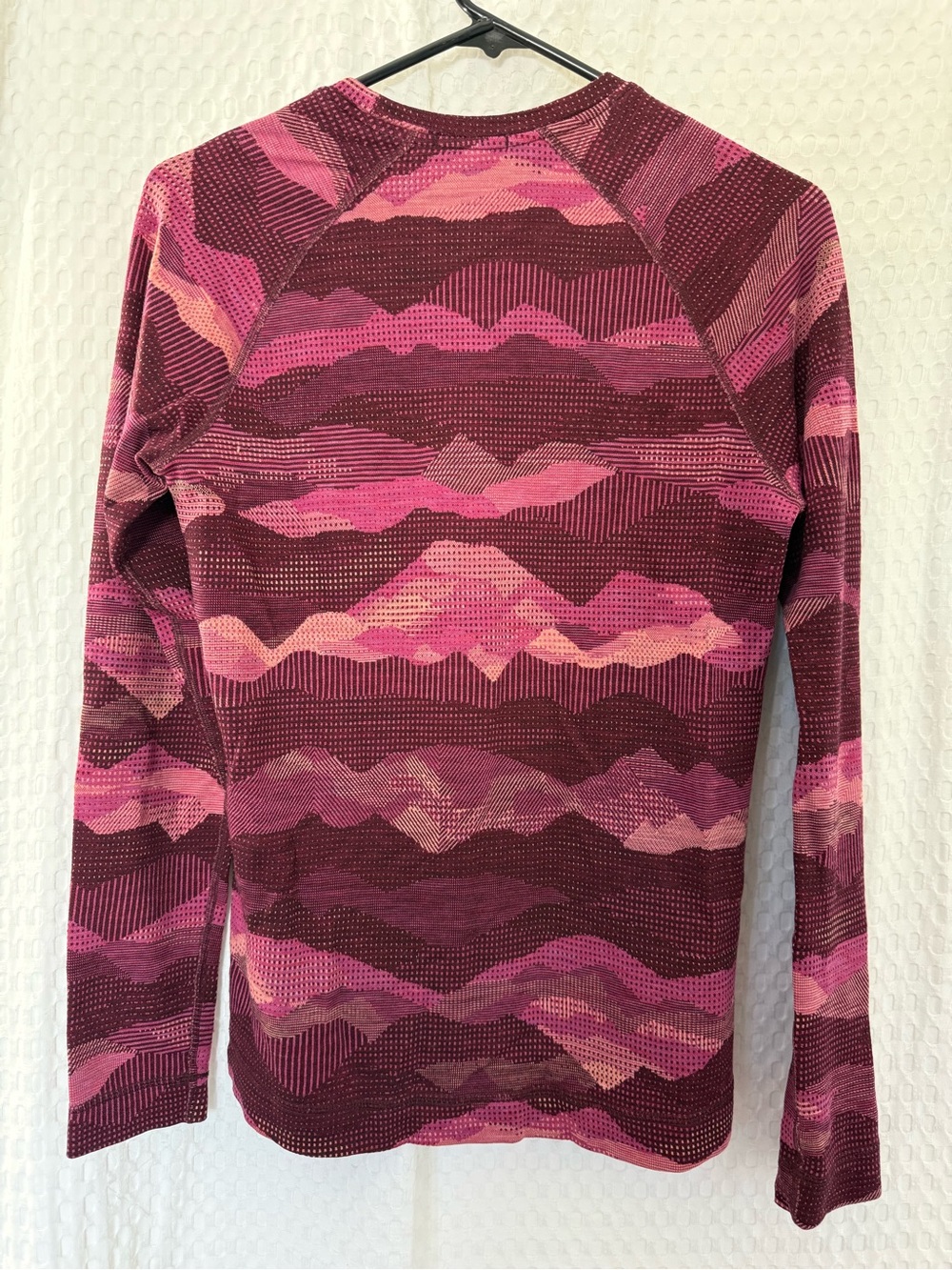 Smartwool Merino 250 Pattern Crew Pink Burgundy 100% Wool Women’s - Picture 6 of 7